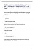 EMT Basic Exam Medical&comma; Obstetrics&comma; and Gynecology Comprehensive exam 2024