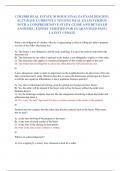 COLIBRI REAL ESTATE 30 HOUR FINAL PA EXAM 2024&sol;2025 &vert;  ACCURATE CURRENTLY TESTING REAL EXAM VERSION  WITH A COMPREHENSIVE STUDY GUIDE AND DETAILED  ANSWERS &vert; EXPERT VERIFIED FOR GUARANTEED PASS &vert;  LATEST UPDATE 
