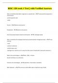 BISC 120 week 1 Test &vert; with Verified Answers