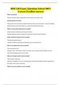 BISC120 Exam &vert; Questions Solved 100&percnt; Correct &vert;Verified Answers