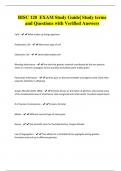 BISC 120 EXAM Study Guide&vert; Study terms and Questions with Verified Answers