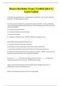 Honors Bio Butler Exam &vert; Verified Q&A&rsquo;S &vert; Latest Update