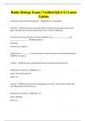 Butler Biology Exam &vert; Verified Q&A&rsquo;S &vert; Latest Update