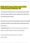 NURS 5335 family 2 Study Guide EENT Family Nursing II Modules 1&2&period;pdf