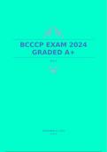 BCCCP EXAM 2024 GRADED A&plus;