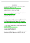 HESI EXIT EXAM 2021&vert; 160 questions and answers all CORRECT 