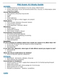 NUR 2407 Pharm Study Guide Exam 2/ full guide