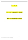 ACCT 601 Week 3 Assignment: You-decide – Ethical Issue (GRADED A)