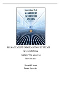 Management Information Systems&comma; Oz - Solutions&comma; summaries&comma; and outlines&period;  2022 updated