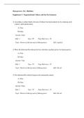 Management, Robbins - Complete test bank - exam questions - quizzes (updated 2022)