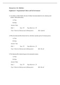 Management&comma; Robbins - Complete test bank - exam questions - quizzes &lpar;updated 2022&rpar;