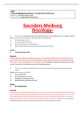 NURS 618 Saunders Medsurg Oncology Test Bank - UNIVERSITY OF SAN FRANCISCO