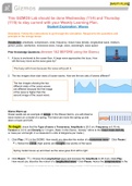Waves GIZMOS Lab Sheet/ Student Exploration: Waves COMPLETE SOLUTIONS