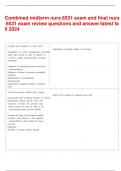 Combined midterm nurs 6531 exam and final nurs 6531 exam review questions and answer&sol;latest fall 2024