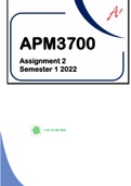 APM3700 - ASSIGNMENT 02 SOLUTIONS (SEMESTER 01 - 2022)