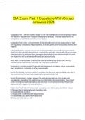   CIA Exam Part 1 Questions With Correct Answers 2024