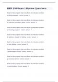 MER 330 Exam 1 Review Questions and answers correctly solved 2024&sol;2025