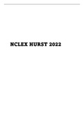 NCLEX HURST 2022|A+ Exam Guide