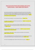 Exam FX Insurance Practice Exam Questions with Correct Verified Answers &ndash; Latest Update 2024&sol; Rated A&plus;&period;