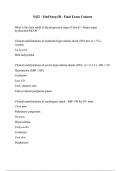 N432 - Med&sol;Surg III - Final Exam Content