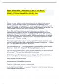 FINAL EXAM HEALTH ALTERATIONS STUDY-MATC &vert; COMPLETE SOLUTIONS &vert; RATED A&plus;&vert; 2024