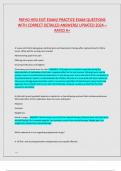 PATHO HESI EXIT EXAM&sol; PRACTICE EXAM QUESTIONS WITH CORRECT DETAILED ANSWERS&sol; UPDATED 2024 &ndash; RATED A&plus;