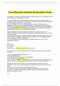 Texas Physician Assistant Jurisprudence Exam