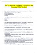 SMCC Nursing 175 Exam 1 Questions And Answers 100&percnt; Verified&period;