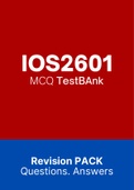 IOS2601 (Notes, ExamPACK, QuestionPACK, Tut201 Letters)