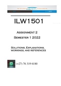 ILW1501 - ASSIGNMENT 02 SOLUTIONS (SEMESTER 01 - 2022)