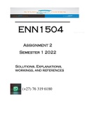 ENN1504 - ASSIGNMENT 02 SOLUTIONS (SEMESTER 01 - 2022)