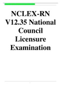 NCLEX-RN V12.35 National Council Licensure Examination