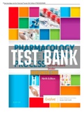 Pharmacology and the  Nursing Process 9th Edition Test Bank