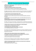 NR 443 Environmental Questions