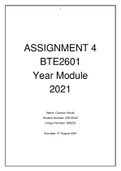 BTE2601 - Ass 4
