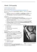 Samenvatting Orthopedie (Cluster Bewegingsapparaat) met uitwerking van alle leerdoelen en colleges