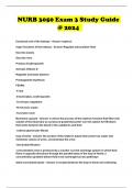 NURB 3050 Exam 3 Study Guide &commat; 2024 