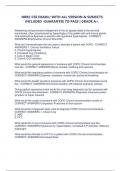 NBRC CSE EXAM&sol;&sol; WITH ALL VERSION & SUBJECTS INCLUDED -GUARANTEE TO PASS &vert; GRADE A&plus;&period;
