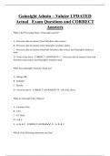 Gainsight Admin &ndash; Valuize UPDATED  Actual Exam Questions and CORRECT  Answers