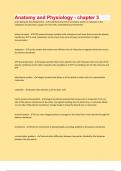 Anatomy and Physiology - chapter 3 Questions with accurate and verified answers