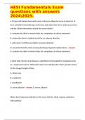 HESI Fundamentals Exam questions with answers 20242025&period;