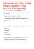 BUNDLE for NRNP 6645 MIDTERM EXAM QUESTIONS WITH 100&percnt; VERIFIED ANSWERS &vert;LATEST UPDATE 2023-2024