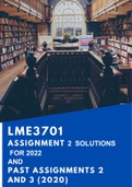 LME3701 Assignments 2 for 2022 AND PAST ASSIGNMENTS 2 and 3 (Portfolio)