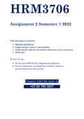 HRM3706 - ASSIGNMENT 02 SOLUTIONS (SEMESTER 01 - 2022)