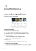 Zusammenfassung Zellbiologie 1 Prof Hauck