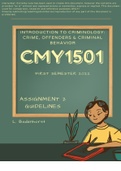 CMY1501 Assignment 2 2022