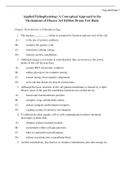 NUR 221 Applied Pathophysiology A Conceptual Approach to the Mechanisms of Disease 3rd Edition Braun Test Bank