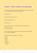 Chapter 1&colon; Basic anatomy and physiology questions with well researched answers
