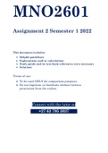 MNO2601 - ASSIGNMENT 02 SOLUTIONS (SEMESTER 01 - 2022)