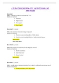 ATI PATHOPHYSIOLOGY&comma; QUESTIONS AND ANSWERS